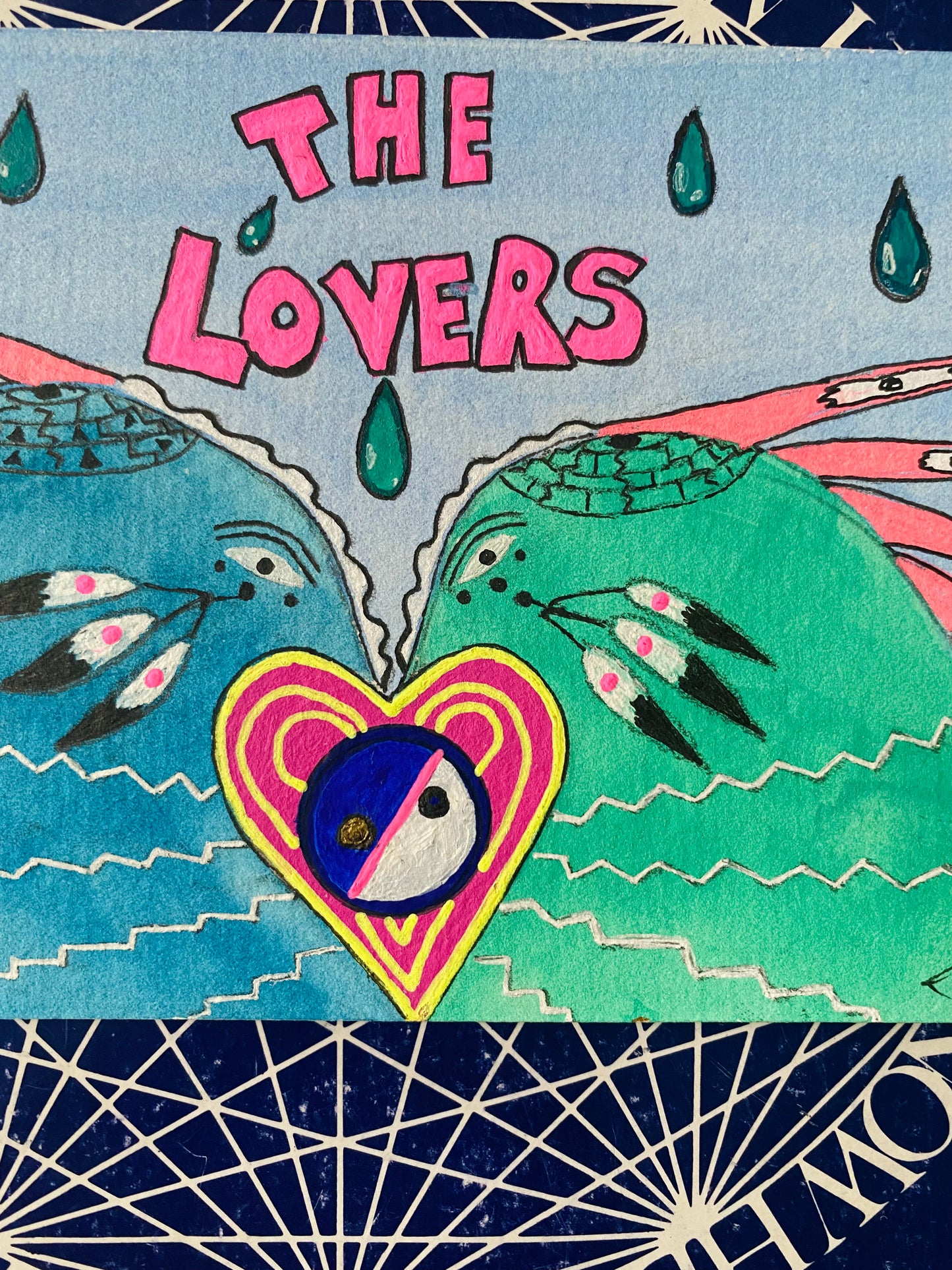 The Lovers-555 Original 4x6 - Moon Room Shop and Wellness