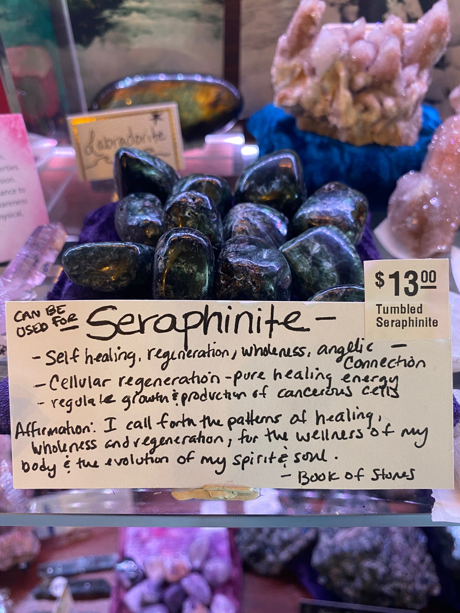Seraphinite Tumbled- Russia - Moon Room Shop and Wellness