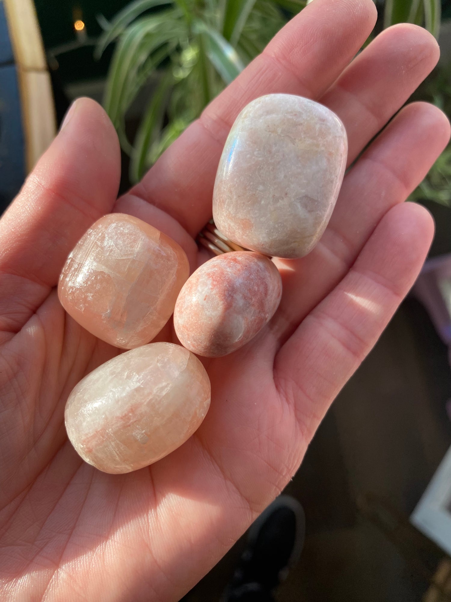 Strawberry Calcite Tumbled - Moon Room Shop and Wellness