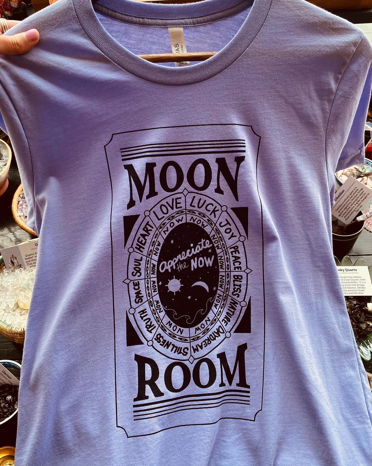 Appreciate the NOW Moon Room T-Shirt - Moon Room Shop and Wellness